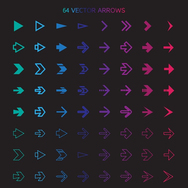 Isolated arrows set, undo and previous buttons