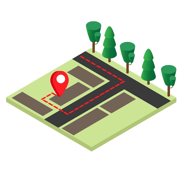 isometric city map