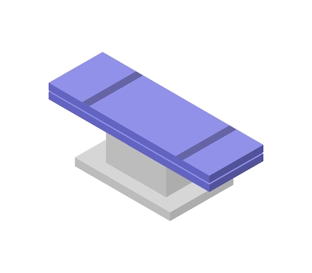 Isometric surgical bed