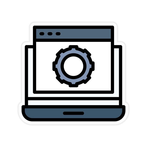 IT Automation icon vector image Can be used for Cyberpunk
