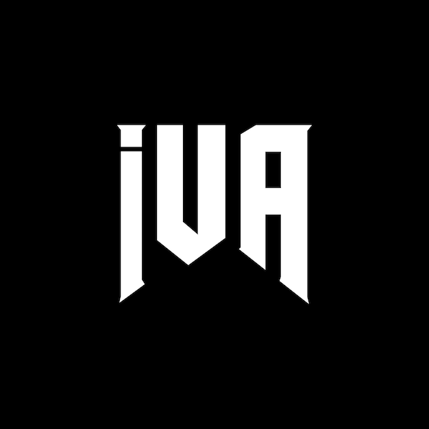 IUA letter logo design for technology company IUA logo design black and white color combination IUA logo IUA vector IUA design IUA icon IUA alphabet IUA typography logo design