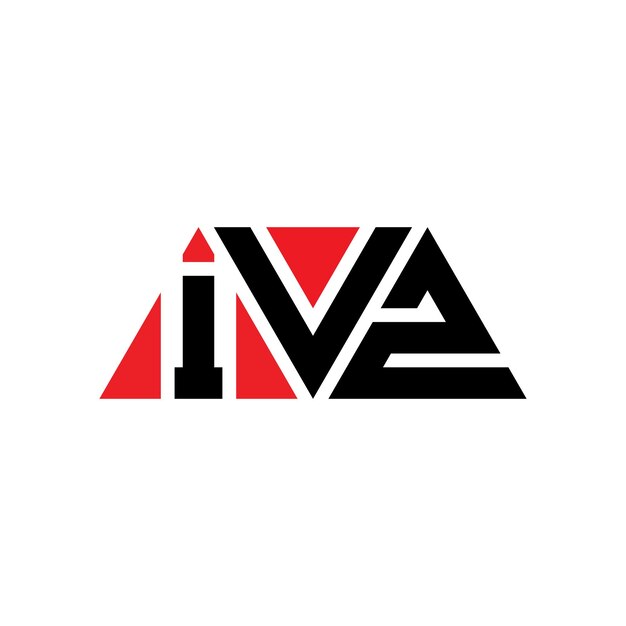 ivz triangle letter logo design with triangle shape ivz triangle logo design monogram ivz triangle vector logo template with red color ivz triangular logo simple elegant and luxurious logo ivz