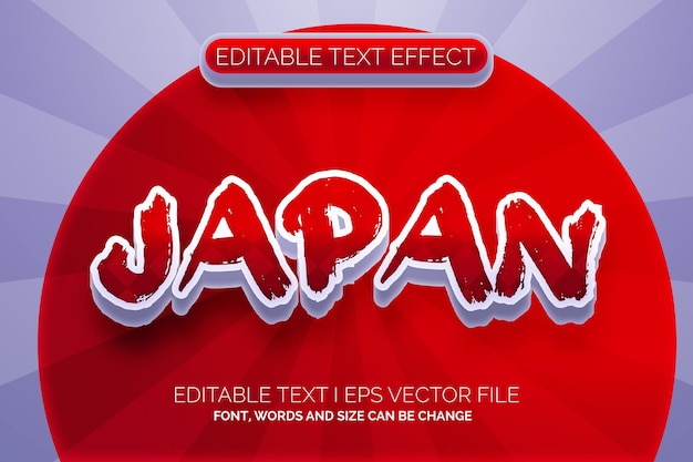 japan cartoon editable text effect