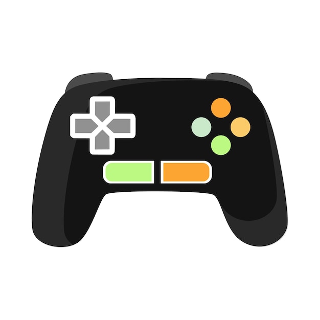 joystick for video games vector flat material design isolated on white game remote