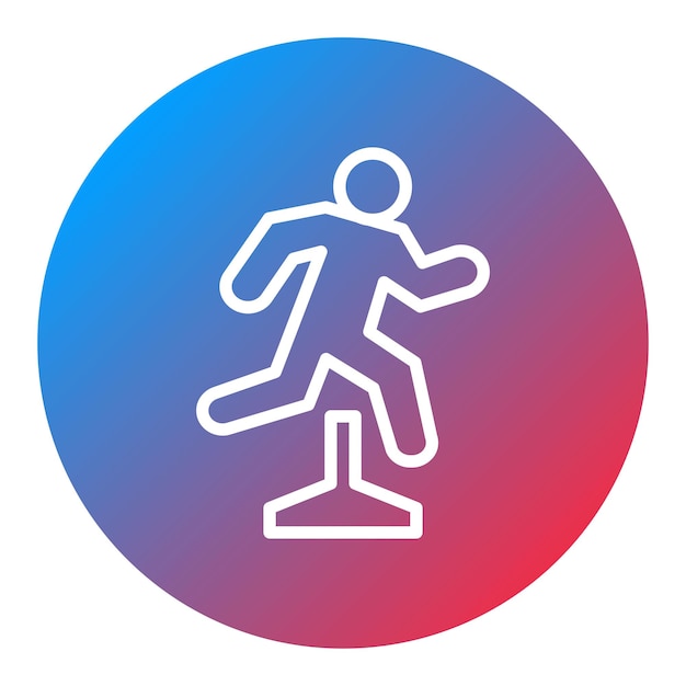 Jumping Athlete icon vector image Can be used for Track and Field