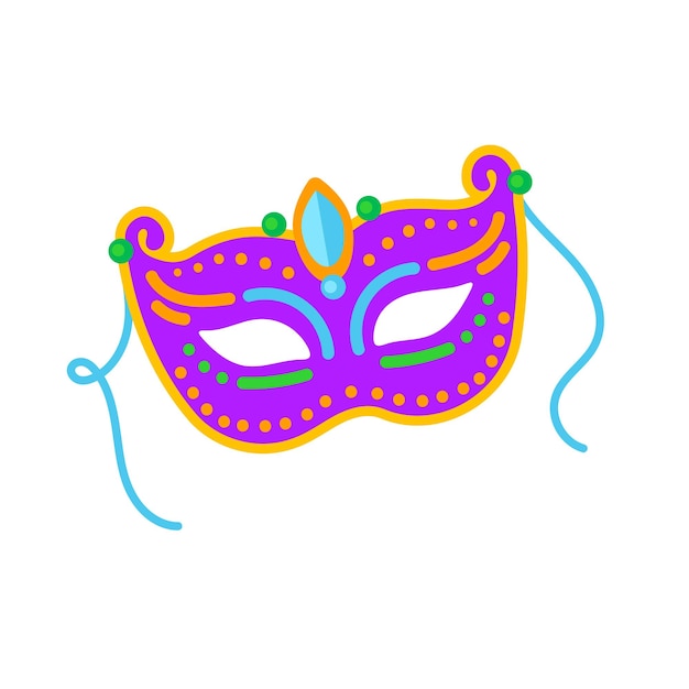 Karnevalsmaskeikon vektor isolert på hvit bakgrunn for din web- og mobilappdesign Carnival