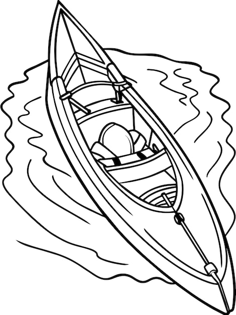 kayak vector graphics illustration EPS source file format lossless scaling icon design