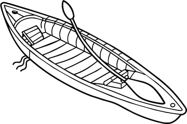 kayak vector graphics illustration EPS source file format lossless scaling icon design