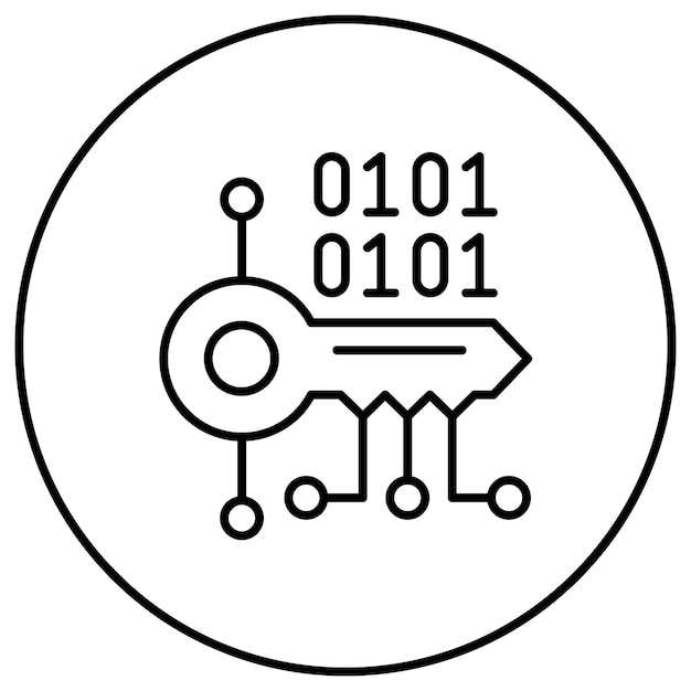 Key Encryption icon vector image Can be used for Security