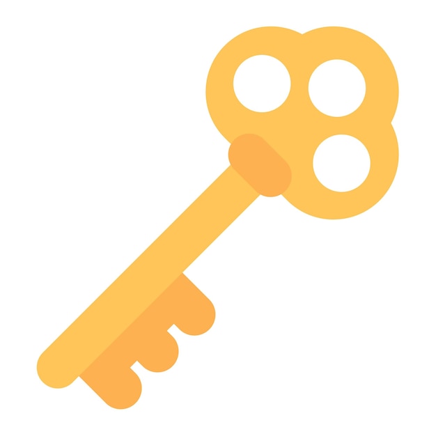 Key icon vector image Can be used for Fairytale