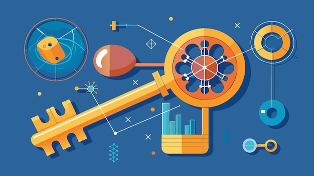 key vector graphics illustration EPS source file format lossless scaling icon design