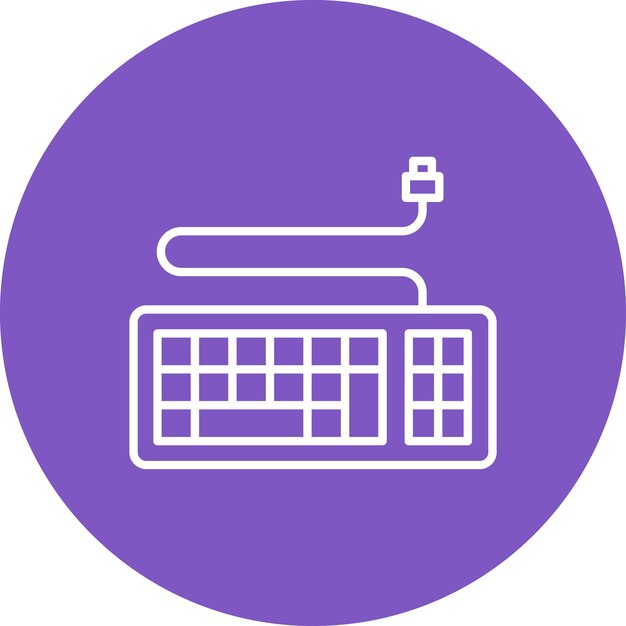 keyboard icon vector image can be used for computer and hardware