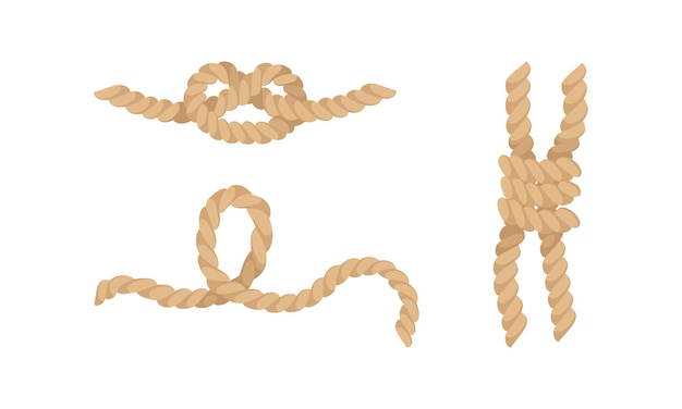 knot as complication of cordage with bend and loop vector set