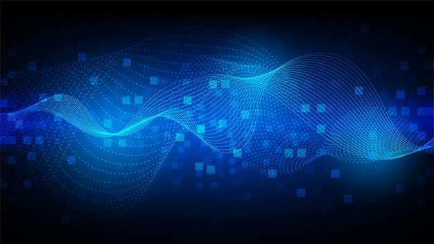 Kretskortteknologi-bakgrunn med høyteknologisk digital datatilkoblingssystem og elektronisk datadesign