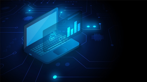 Kretsteknologi-bakgrunn med høyteknologisk digital data