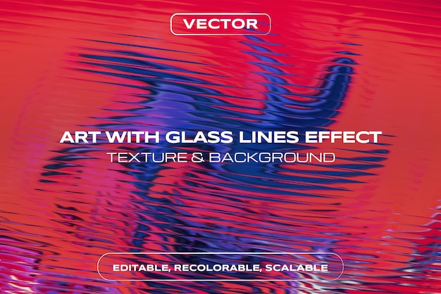 Kunst med glasslinjeeffekt
