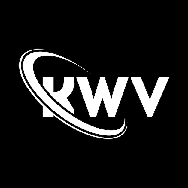 KWV logo KWV letter KWV letter logo design Initials KWV logo linked with circle and uppercase monogram logo KWV typography for technology business and real estate brand