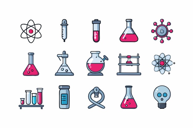 laboratory vector graphics illustration EPS source file format lossless scaling icon design