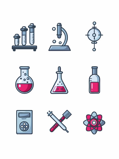 laboratory vector graphics illustration EPS source file format lossless scaling icon design