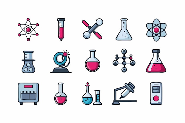 laboratory vector graphics illustration EPS source file format lossless scaling icon design