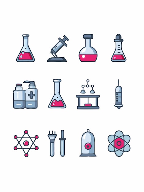 laboratory vector graphics illustration EPS source file format lossless scaling icon design