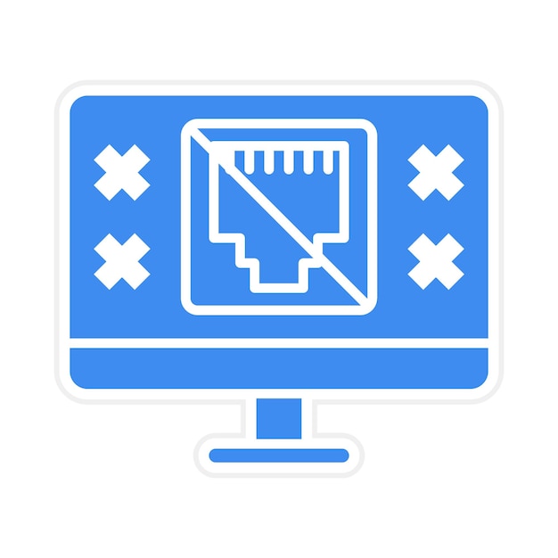 lan unplugged icon vector image can be used for web hosting