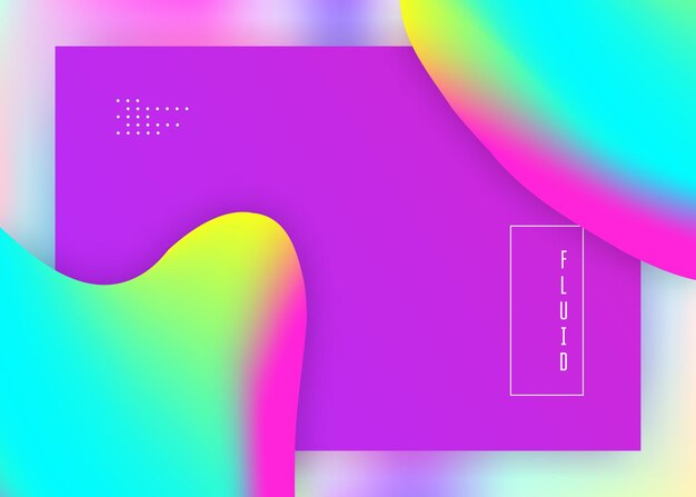 Landing page with liquid dynamic elements and fluid shapes