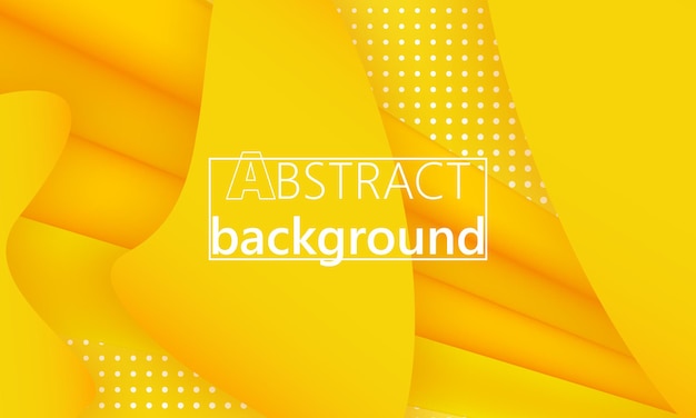landing page yellow abstract design template