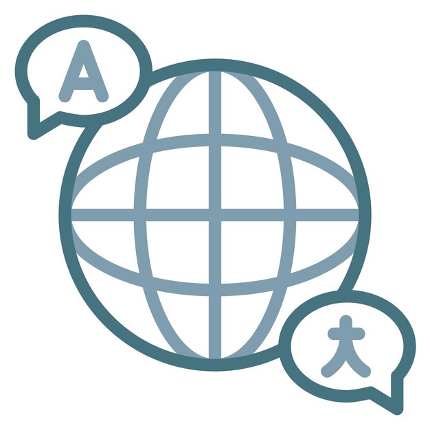 language icon vector image can be used for data science