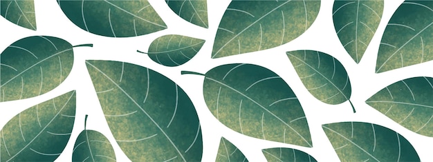leaves background design vector for green environment