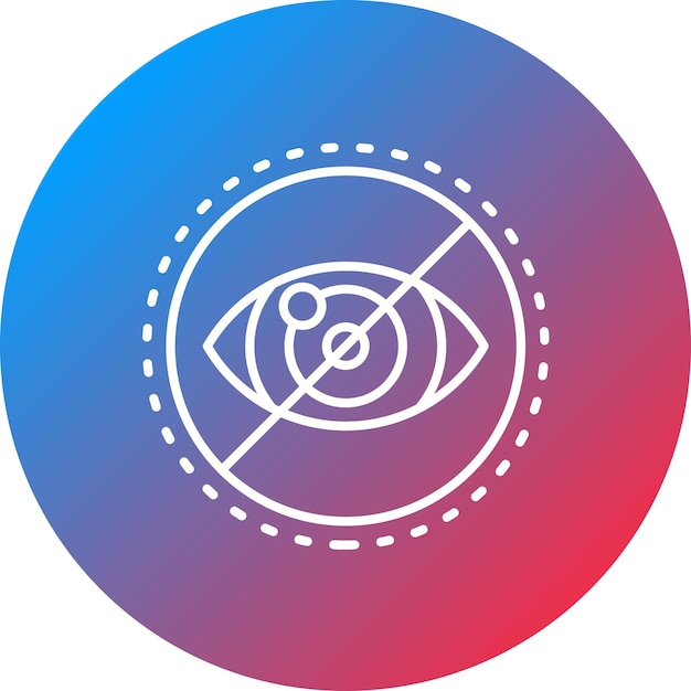 Legal Blindness icon vector image Can be used for Optometrist