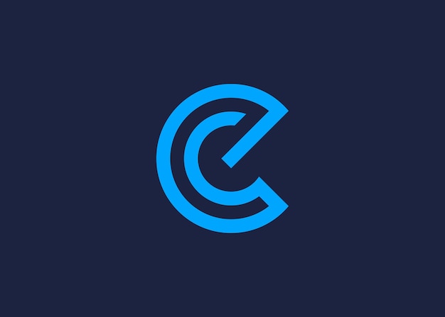 letter ce or ec circle logo icon design vector design template inspiration