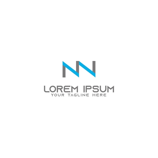 Letter NN creative logo design template