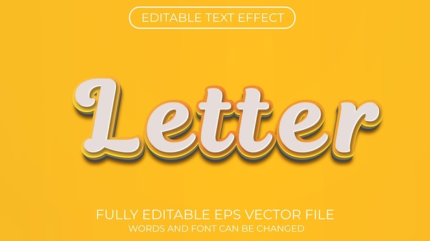 Letter text effect