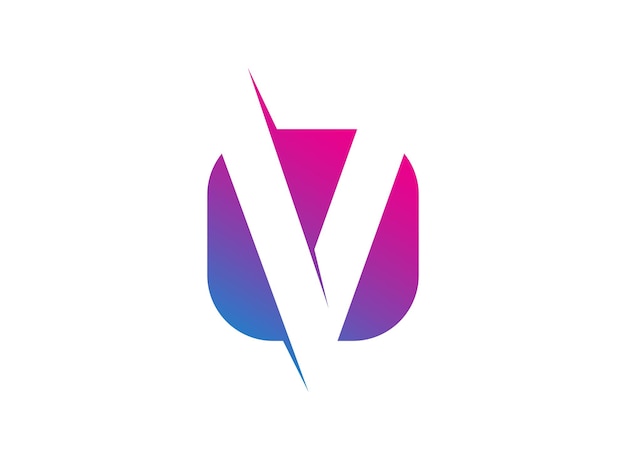 Letter V logo icon design template elements
