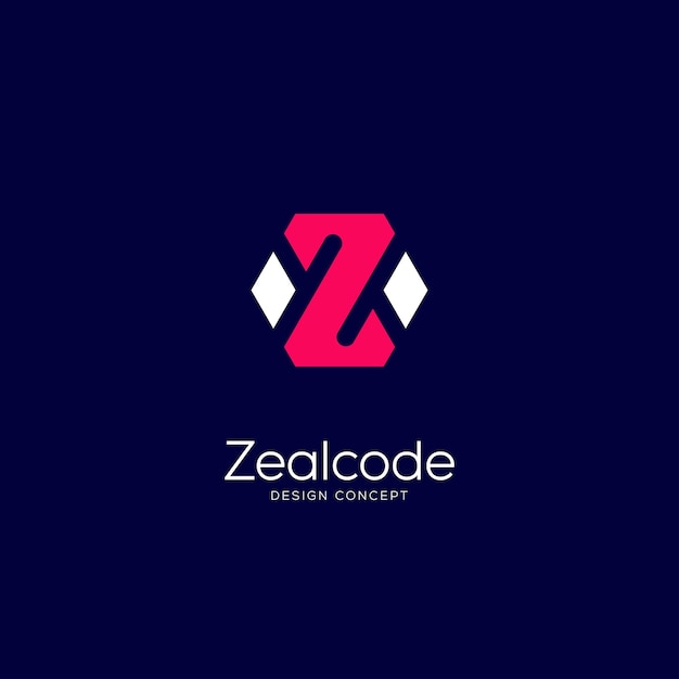 Letter Z Modern logo Zeal code Hexagon Based Concept Vector Icon