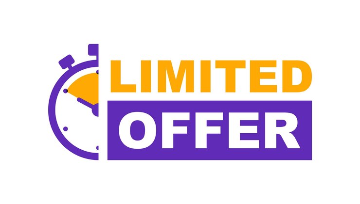 Limited offer banner with timer