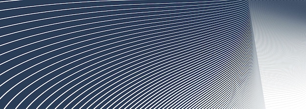 Linear abstract background single color black vector design 3D lines in perspective curve and wave lines in motion smooth and soft backdrop