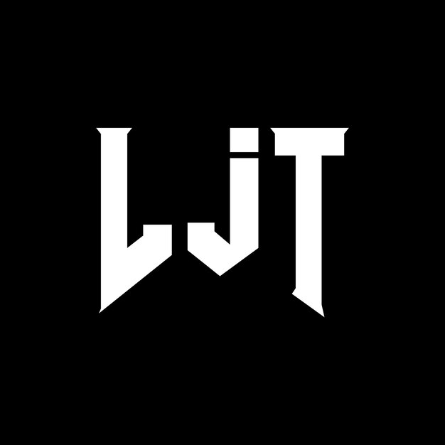 LJT letter logo design for technology company LJT logo design black and white color combination LJT logo LJT vector LJT design LJT icon LJT alphabet LJT typography logo design