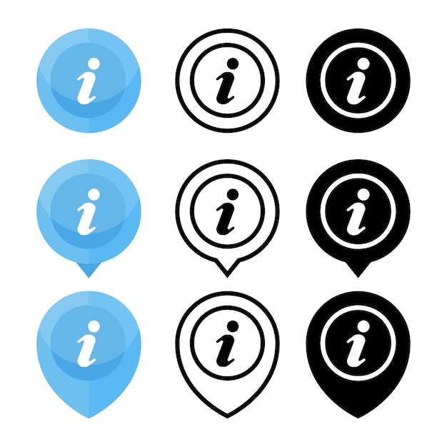 location pin information vector illustration