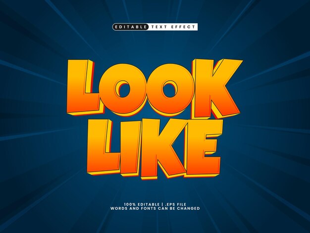 look like editable text effect in happy and colorful text style