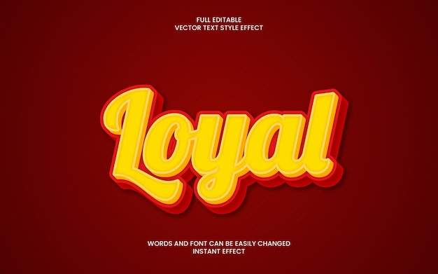 loyal text effect