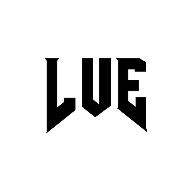 LUE letter logo design for technology company LUE logo design black and white color combination LUE logo LUE vector LUE design LUE icon LUE alphabet LUE typography logo design