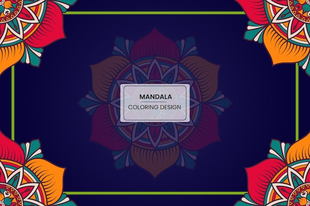 Luksuriøs mandala-bakgrunn