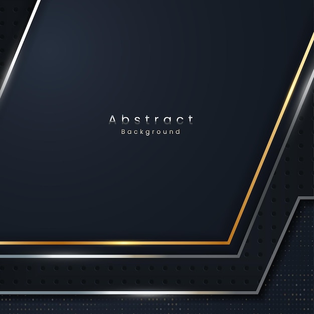 luxury abstract background set with silver lines