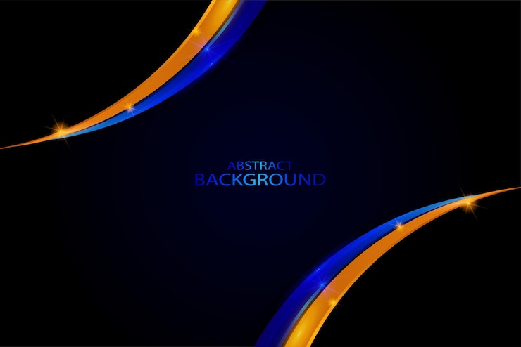LUXURY BLUE AND ORANGE ABSTRACT BACKGROUND