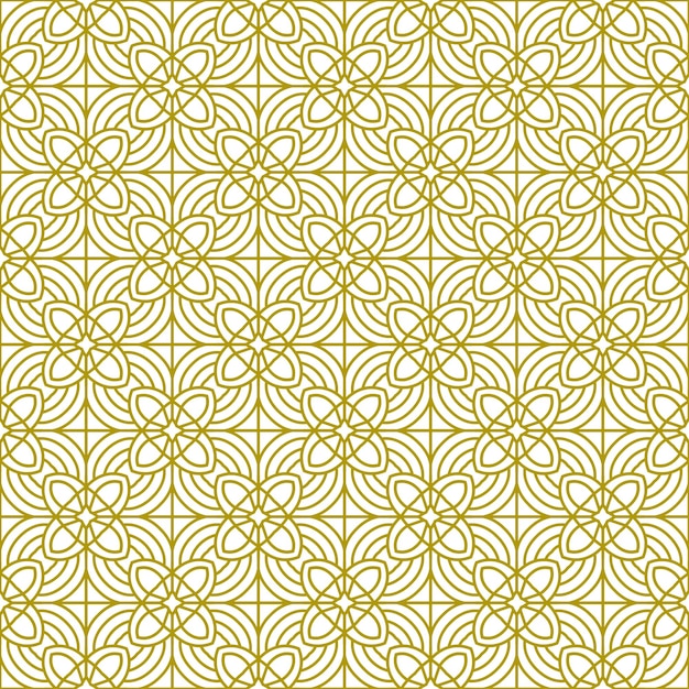 luxury pattern ethnic gold line