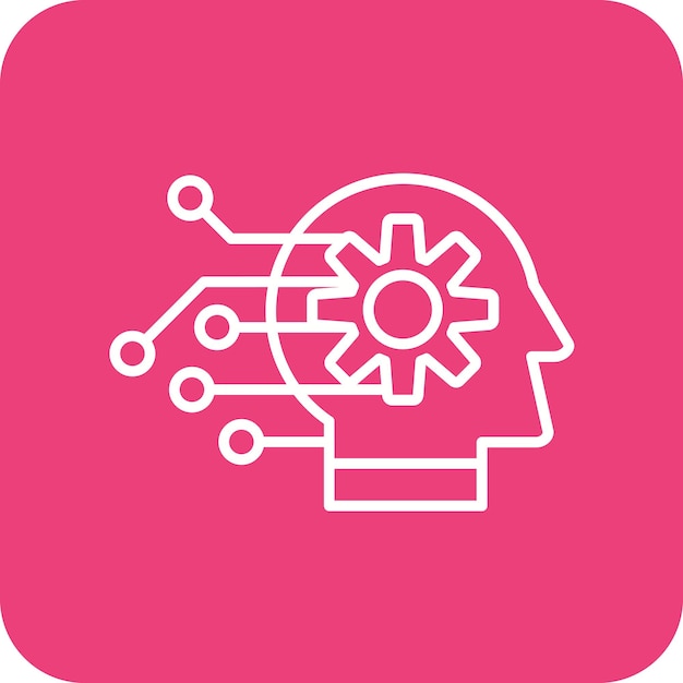machine learning icon vector image can be used for data analytics