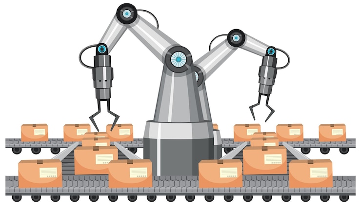 Vektor machine robotic robot arm hand