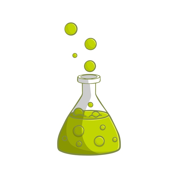Magical potion cartoon icon Isolated on white background